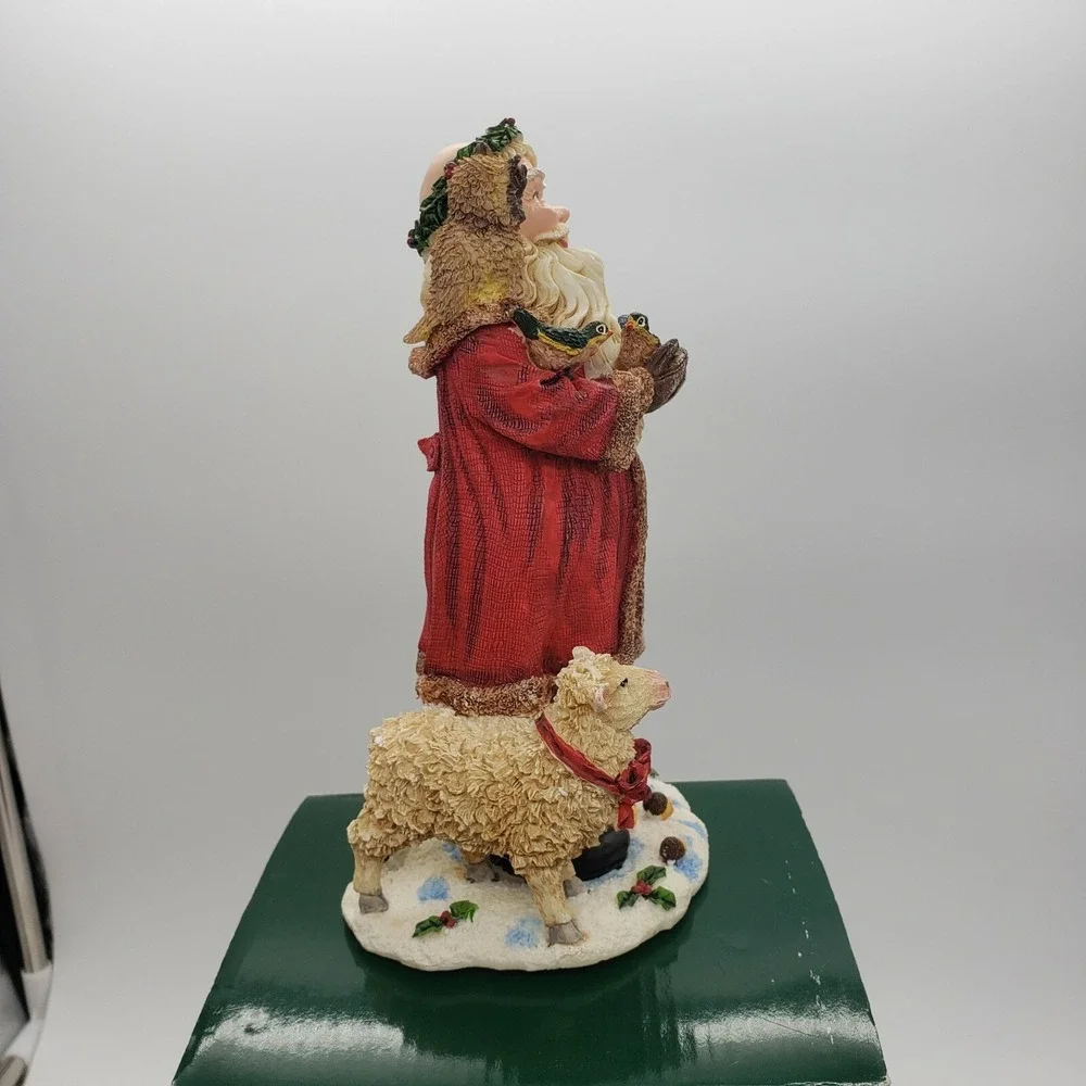 Holiday Lane Poly Resin Woodland Santa W/ Animals‎ Christmas 8